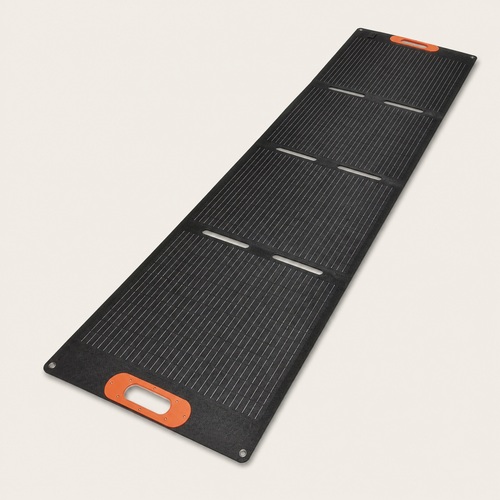 Panneau solaire pliable Attolle 200 W, quatre volets en perspective