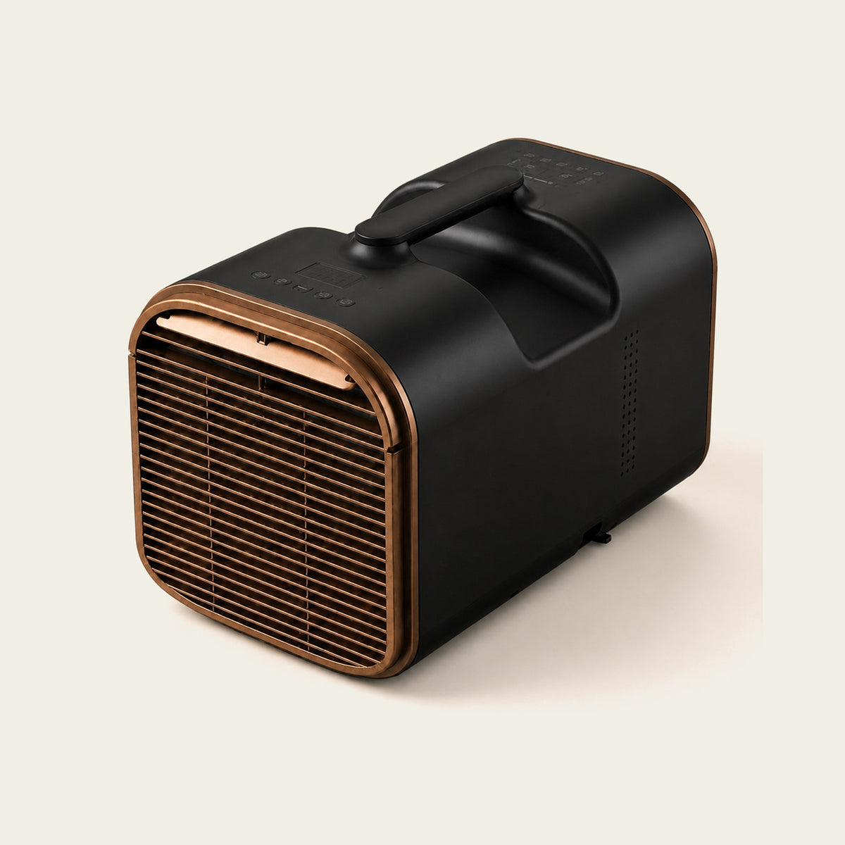 Climatiseur portable Attolle Zéphyr Noir +, vue de trois quarts